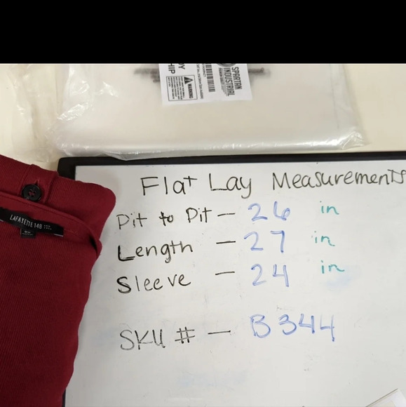 Lafayette 148 NY size. 3X Red Cardigan Button Up Sweater Viscous Knit Top - Picture 6 of 6